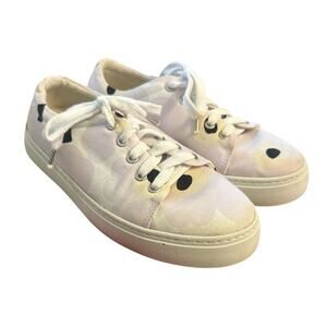Women 40 Marimekko Drutha Unikko Lace-Up Floral Printed Sneakers Shoes Lavender